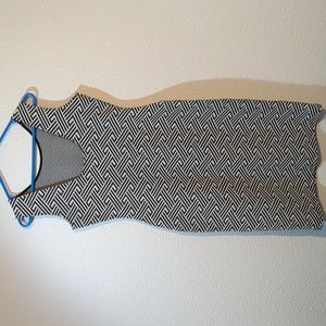 R D Style Dress Sleeveless Black White designed Women Size M